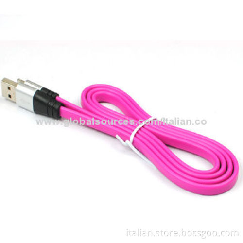 Lightning 8pin USB cable with aluminum shell 1 meter length